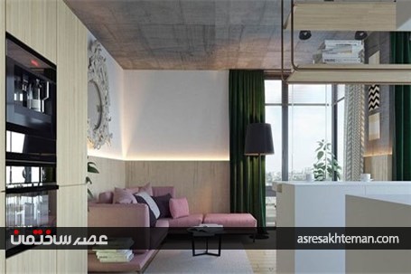 دکوراسیون داخلی آپارتمانی خلاقانه و دارای سبک
