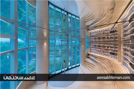 طراحی داخلی شهر کتاب و خلق یک فضای ماورایی در چین
