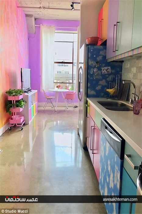 خانه رنگین کمانی +تصاویر دیدنی