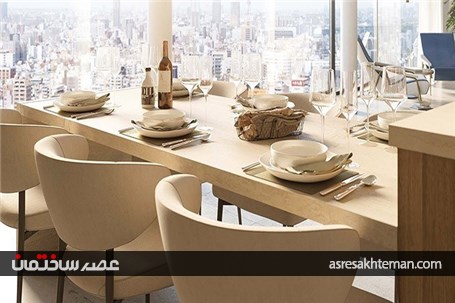 طراحی داخلی آپارتمان با استفاده از چوب و رنگ خاکستری