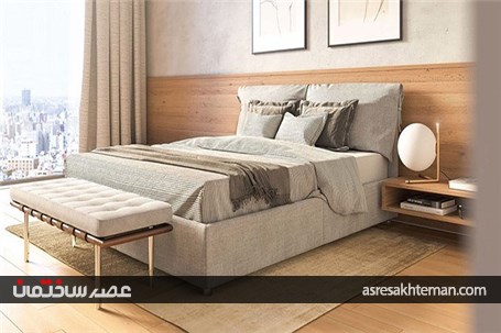 طراحی داخلی آپارتمان با استفاده از چوب و رنگ خاکستری