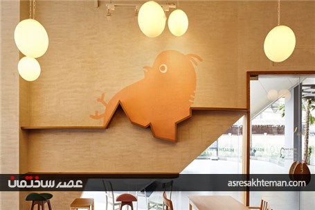 طراحی رستوران، با الهام از تخم مرغ شکسته