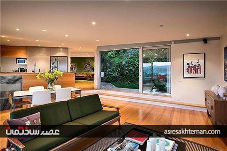 خانه ای متمایز با نمایی ویژه از بندرگاه در نیوزلند