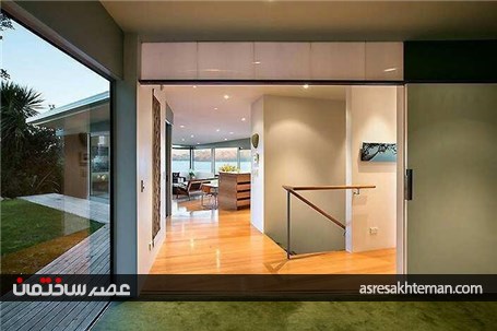 خانه ای متمایز با نمایی ویژه از بندرگاه در نیوزلند