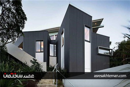 خانه ای متمایز با نمایی ویژه از بندرگاه در نیوزلند