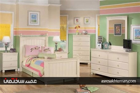 دکوراسیون سفید اتاق کودک