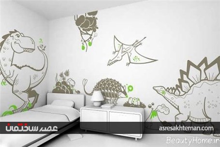 دکوراسیون سفید اتاق کودک
