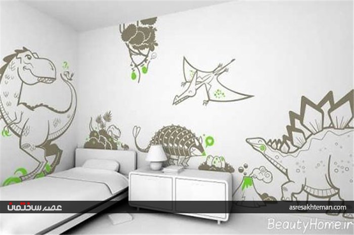 دکوراسیون سفید اتاق کودک