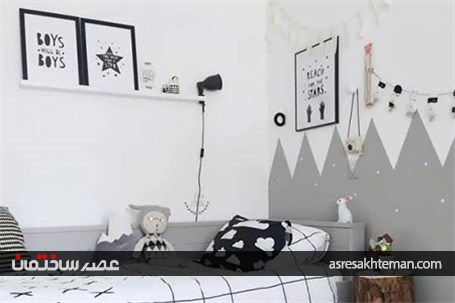 دکوراسیون سفید اتاق کودک