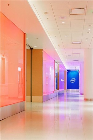 طراحی داخلی ساختمان شرکت intel