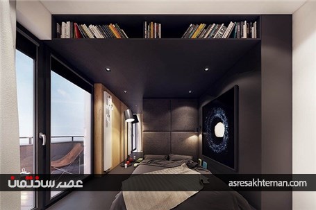 طراحی داخلی آپارتمان مدرن، بافت گرم و دکوراسیون رنگارنگ