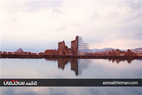 دریاچه‌ای پر از گنج زیر پای تخت سلیمان+تصاویر