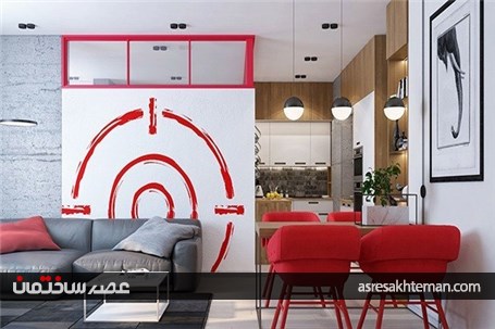 استفاده از رنگ قرمز در طراحی داخلی مسکونی