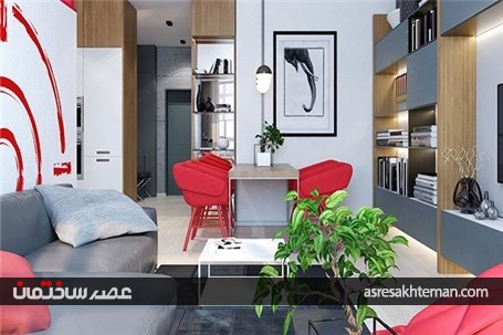 استفاده از رنگ قرمز در طراحی داخلی مسکونی