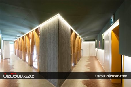 معماری هتلی که برف بازی می کند