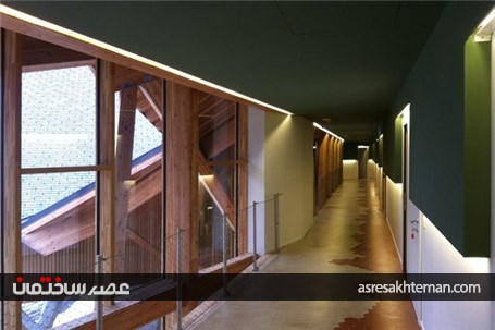 معماری هتلی که برف بازی می کند