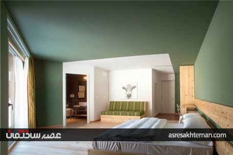 معماری هتلی که برف بازی می کند