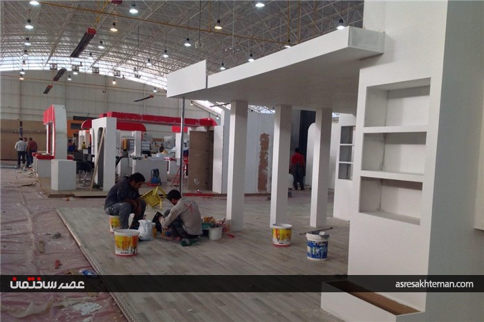 گزارش تصویری آماده سازی نوزدهمین نمایشگاه بین المللی صنعت ساختمان شیراز