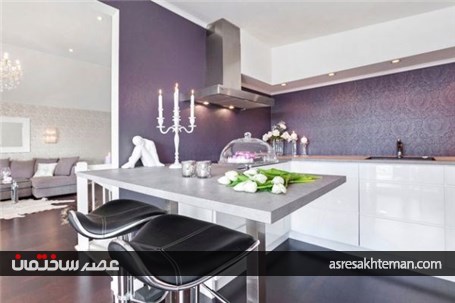 استفاده از رنگ بنفش در دکوراسیون مدرن