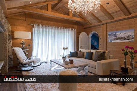 طراحی ویلای کوهستانی به سبک ارگانیک