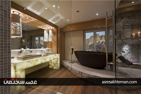 طراحی ویلای کوهستانی به سبک ارگانیک