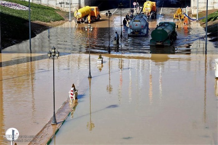 نشست زمین در بلوار 15 خرداد قم‎