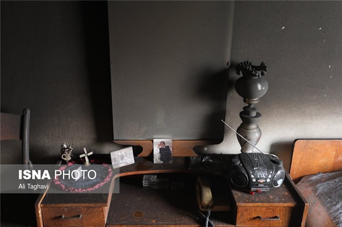 گزارش تصویری از آتش سوزی در خیابان ابوریحان تهران