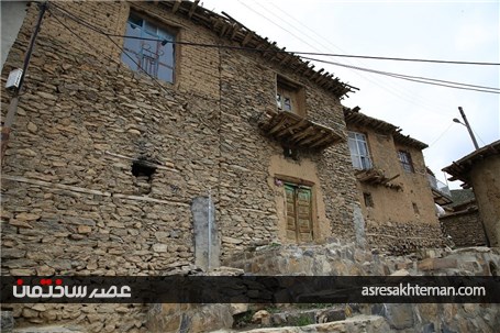 هنرنمایی سنگ و چوب در معماری روستاهای بخش سیروان کردستان+عکس