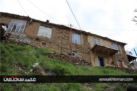 هنرنمایی سنگ و چوب در معماری روستاهای بخش سیروان کردستان+عکس