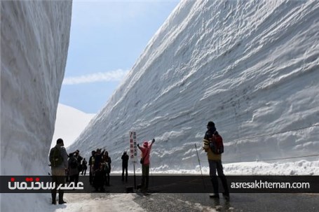 تصاویری از بام ژاپن و عمیق‌ترین جاده برفی جهان