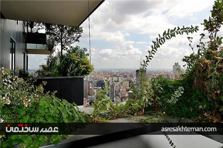 آپارتمانی لوکس با پوشش گیاهی خاص + تصاویر