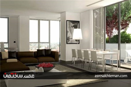 آپارتمانی لوکس با پوشش گیاهی خاص + تصاویر