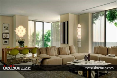 آپارتمانی لوکس با پوشش گیاهی خاص + تصاویر