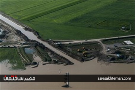 تصاویر هوایی از مناطق سیل زده و آبگرفتگی استان گلستان