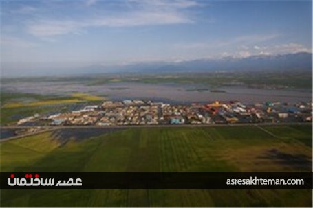 تصاویر هوایی از مناطق سیل زده و آبگرفتگی استان گلستان