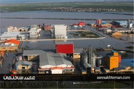 تصاویر هوایی از مناطق سیل زده و آبگرفتگی استان گلستان