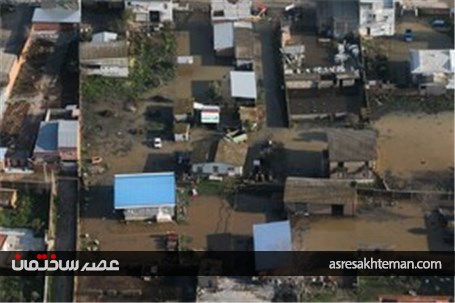 تصاویر هوایی از مناطق سیل زده و آبگرفتگی استان گلستان