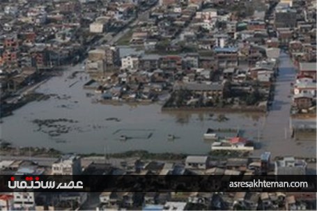 تصاویر هوایی از مناطق سیل زده و آبگرفتگی استان گلستان
