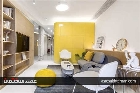باکس هایی کاربردی در بازسازی آپارتمانی 40 متری