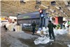 گزارش تصویری آماده سازی بیست و دومین نمایشگاه تاسیسات و سامانه سرمایشی و گرمایشی همزمان با نخستین باران پاییزی تهران